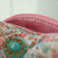 Lenora Dame One-of-a-Kind Jewel Quilted Cosmetic / Makeup bag