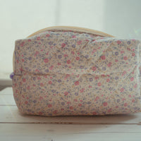 Lenora Dame One-of-a-Kind Stylized Daisy Quilted Cosmetic / Makeup bag