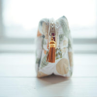 Lenora Dame One-of-a-Kind Quilted fruity Cosmetic / Makeup bag