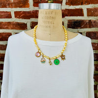 Lenora Dame Freshwater Pearl Charm Necklace