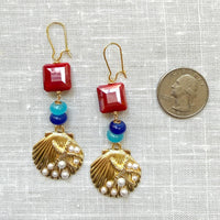 Lenora Dame American Seashell Earrings