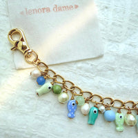 Lenora Dame Blue Fish Bag Chain