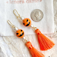 Lenora Dame Jack O' Lantern Earrings