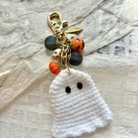Lenora Dame Crochet Ghost Bag Charm
