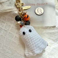 Lenora Dame Crochet Ghost Bag Charm