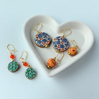 Folk Art Collection Discus Earrings Sets
