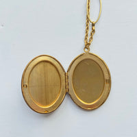 Lenora Dame Orange Fabric Locket