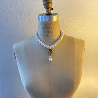 Lenora Dame Princess Pearl Choker Necklace