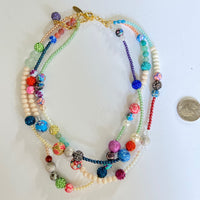 Lenora Dame Daisy Chain 3-Strand Necklace