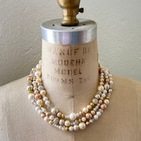 Lenora Dame Multi Strand Pearl Necklace