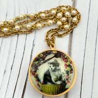 Lenora Dame Mildred Kitten Pendant Necklace