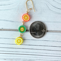 Lenora Dame Citrus Tart Fruit Earrings