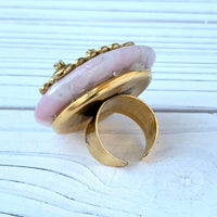 Lenora Dame Blushing Statement Ring - last few