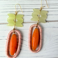 Lenora Dame Peas and Carrots Statement Earrings