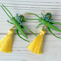 Lenora Dame Jiminy Cricket Tassel Earrings
