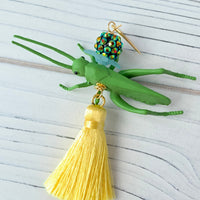Lenora Dame Jiminy Cricket Tassel Earrings