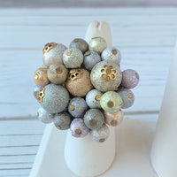 Lenora Dame Sparkling Champagne Statement Ring