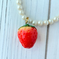 Lenora Dame Pearly Strawberry Necklace