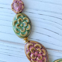 Lenora Dame Mother Earth Necklace in Raspberry