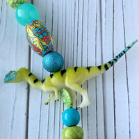 Lenora Dame Neon Dinosaur Necklace