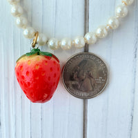 Lenora Dame Pearly Strawberry Necklace
