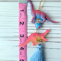 Lenora Dame Pool Party Dino Tassel Earrings