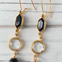 Lenora Dame Amulet Earrings in Midnight