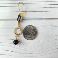 Lenora Dame Amulet Earrings in Midnight