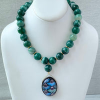 Lenora Dame Ivy Patchwork Pendant Necklace