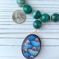 Lenora Dame Ivy Patchwork Pendant Necklace