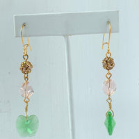Lenora Dame Granny Smith Swarovski Crystal Drop Earring