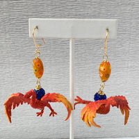 Lenora Dame Phoenix-Ville Statement Earrings, Phoenix Earrings
