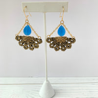 Lenora Dame Lantern Earring in Sky