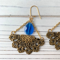 Lenora Dame Lantern Earring in Sky