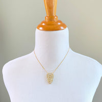 Lenora Dame Deco Crystal Pendant Necklace