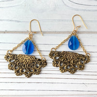Lenora Dame Lantern Earring in Sky