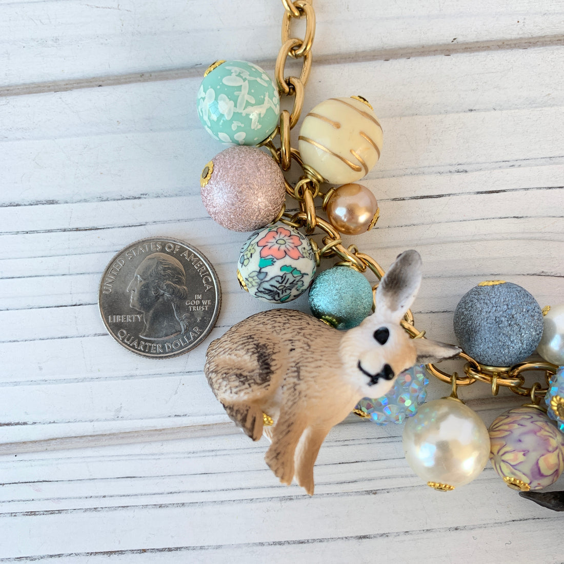 Beatrix Bunny Charm Necklace