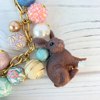 Beatrix Bunny Charm Necklace