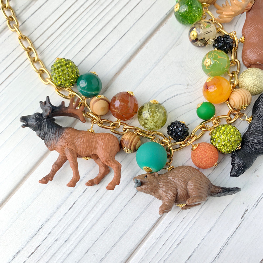 Into The Forest Animal Necklace