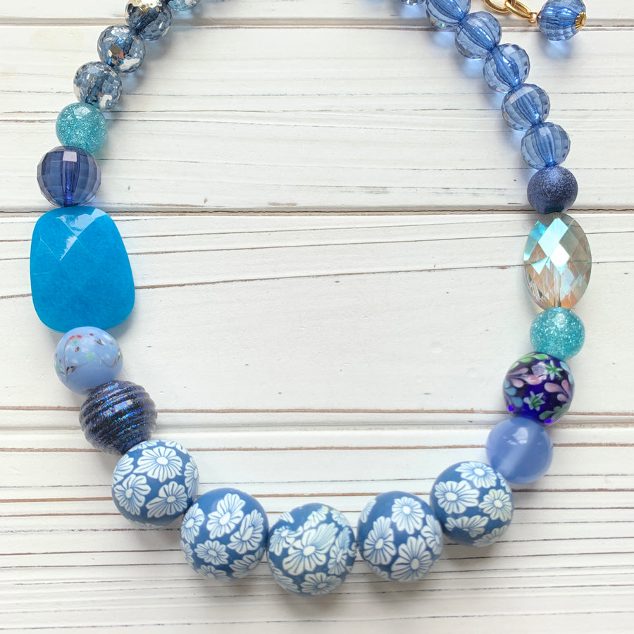 Blue Lagoon Queen Mum Necklace