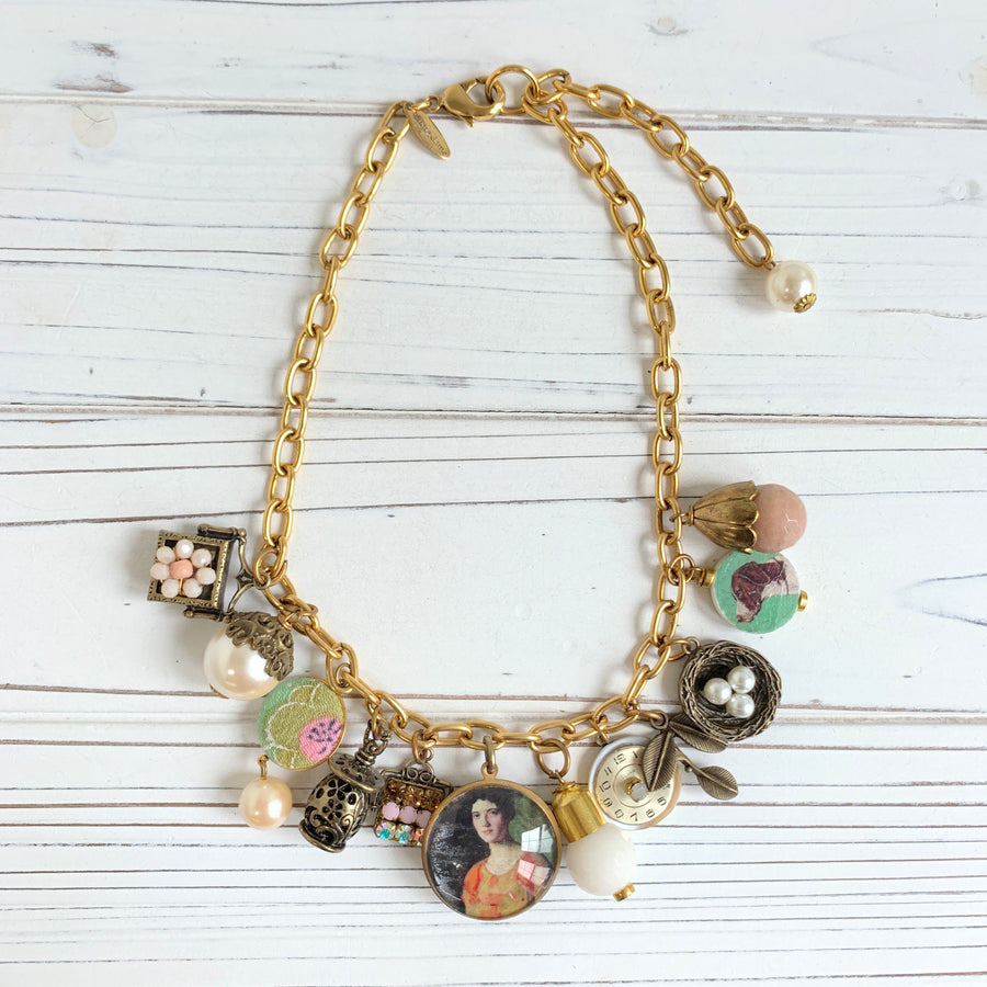 I Spy Vintage Inspired Charm Necklace