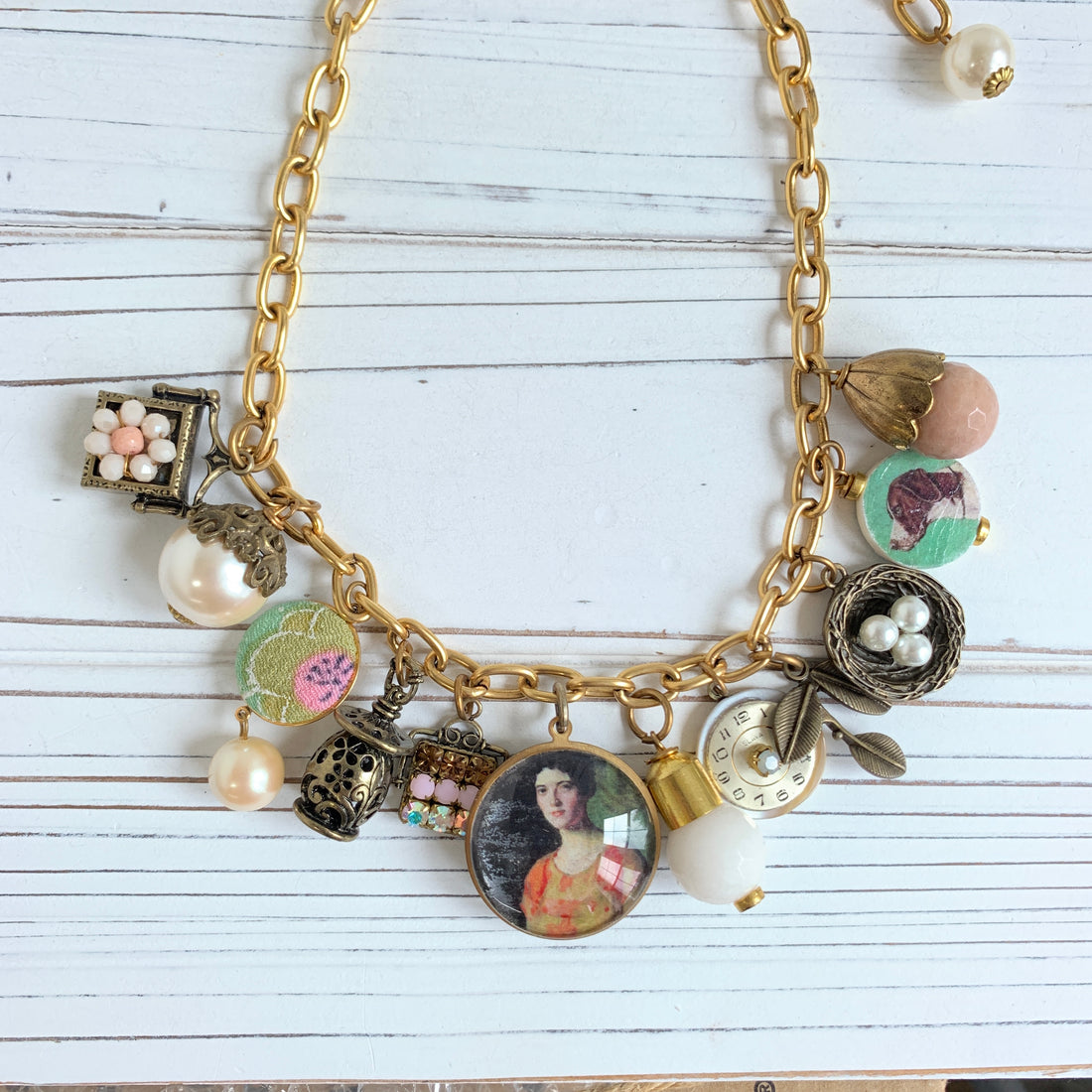 I Spy Vintage Inspired Charm Necklace