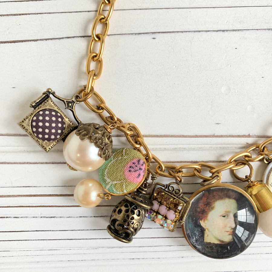 I Spy Vintage Inspired Charm Necklace