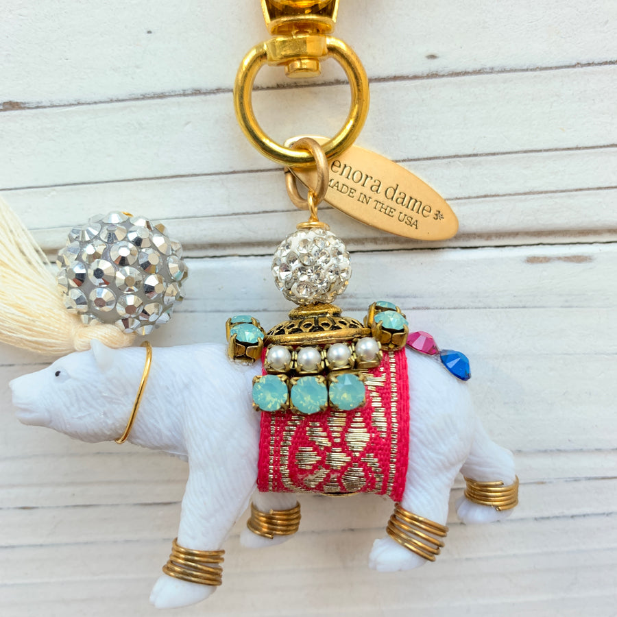 Party Polar Bear Bag Charm