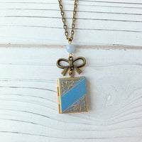 Love Note Book Locket Necklace