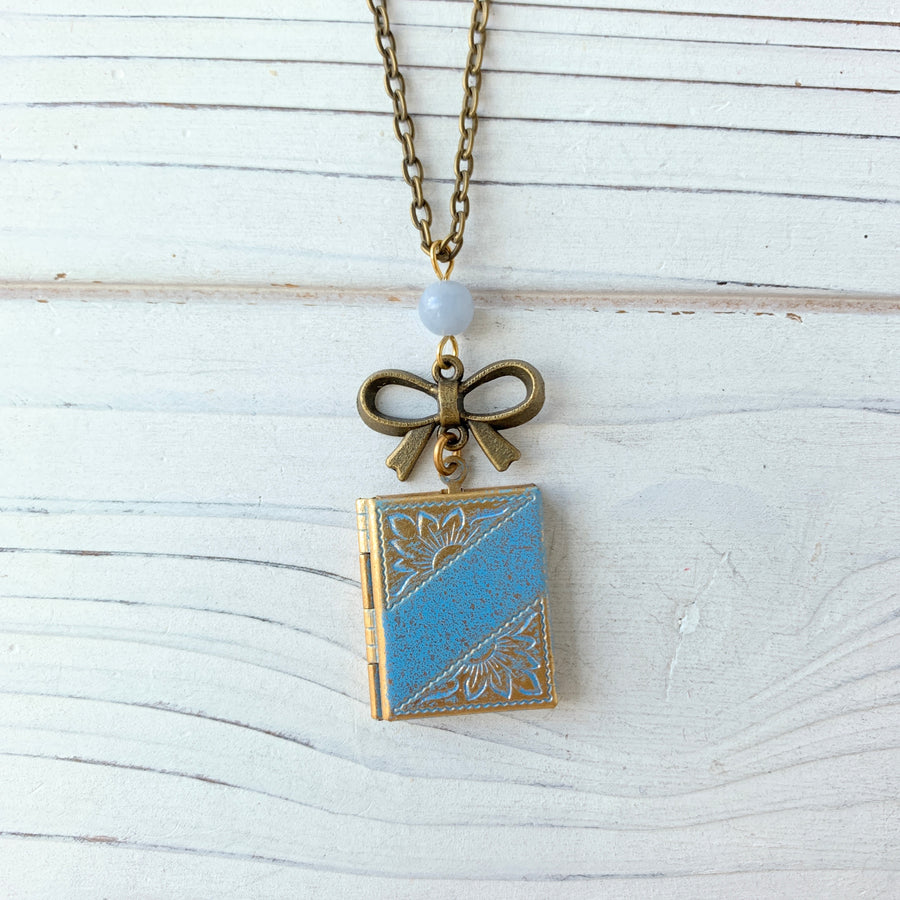 Love Note Book Locket Necklace