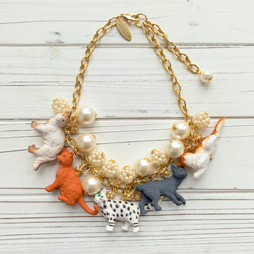 Pearly Cat Lady Necklace