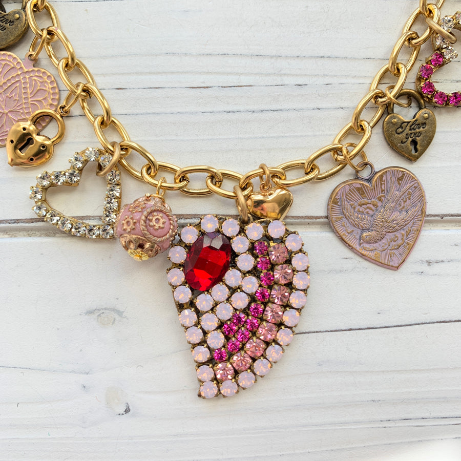 Be Mine Heart Charm Necklace