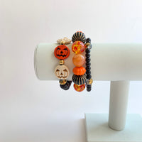 Graveyard Halloween Stretch Bracelet Set