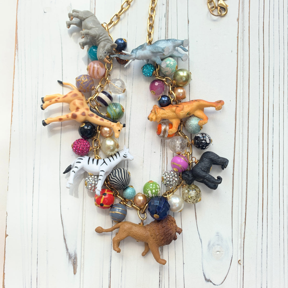 Long Safari Animal Necklace